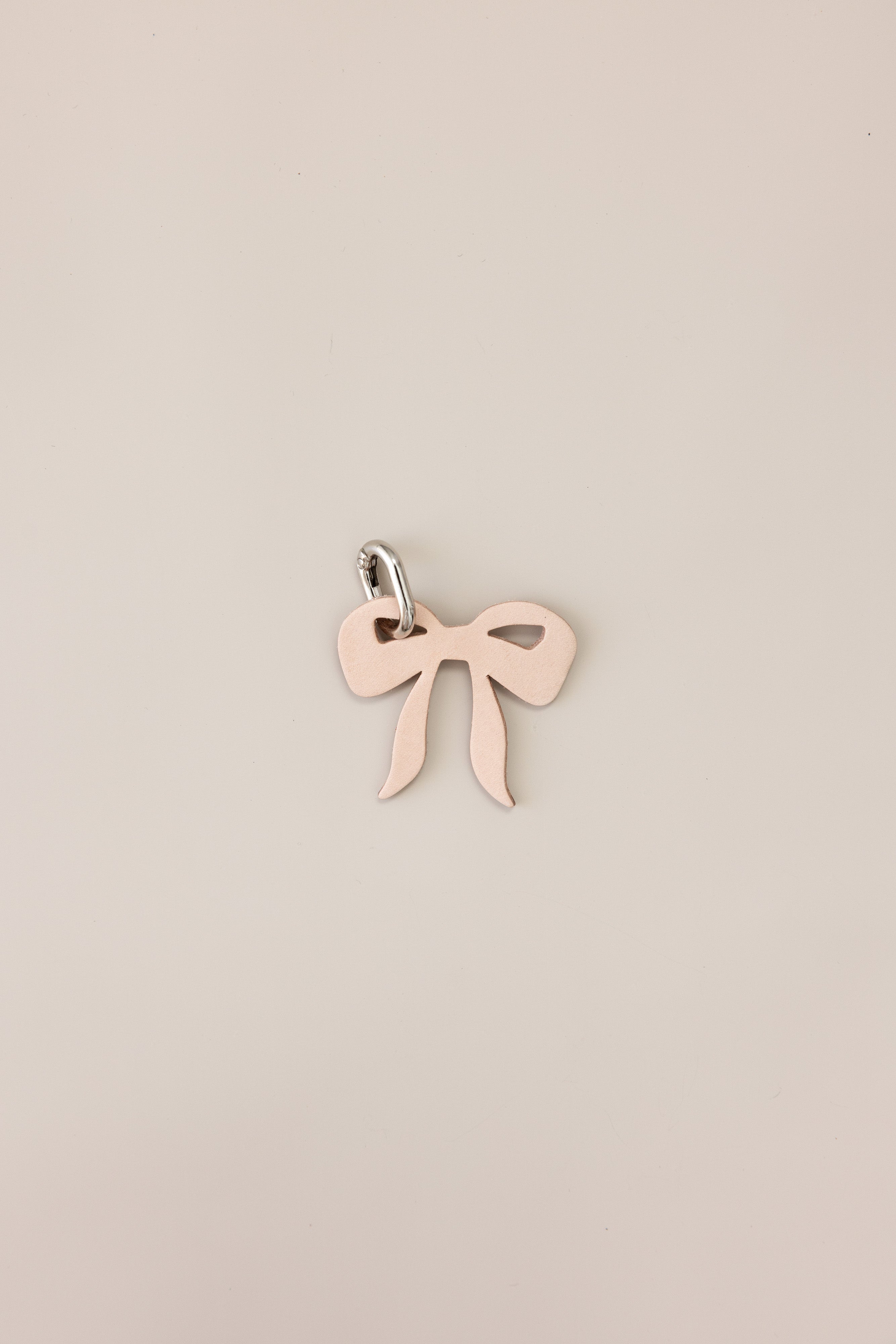 Signature Leather Bow & Pom Pom Charm