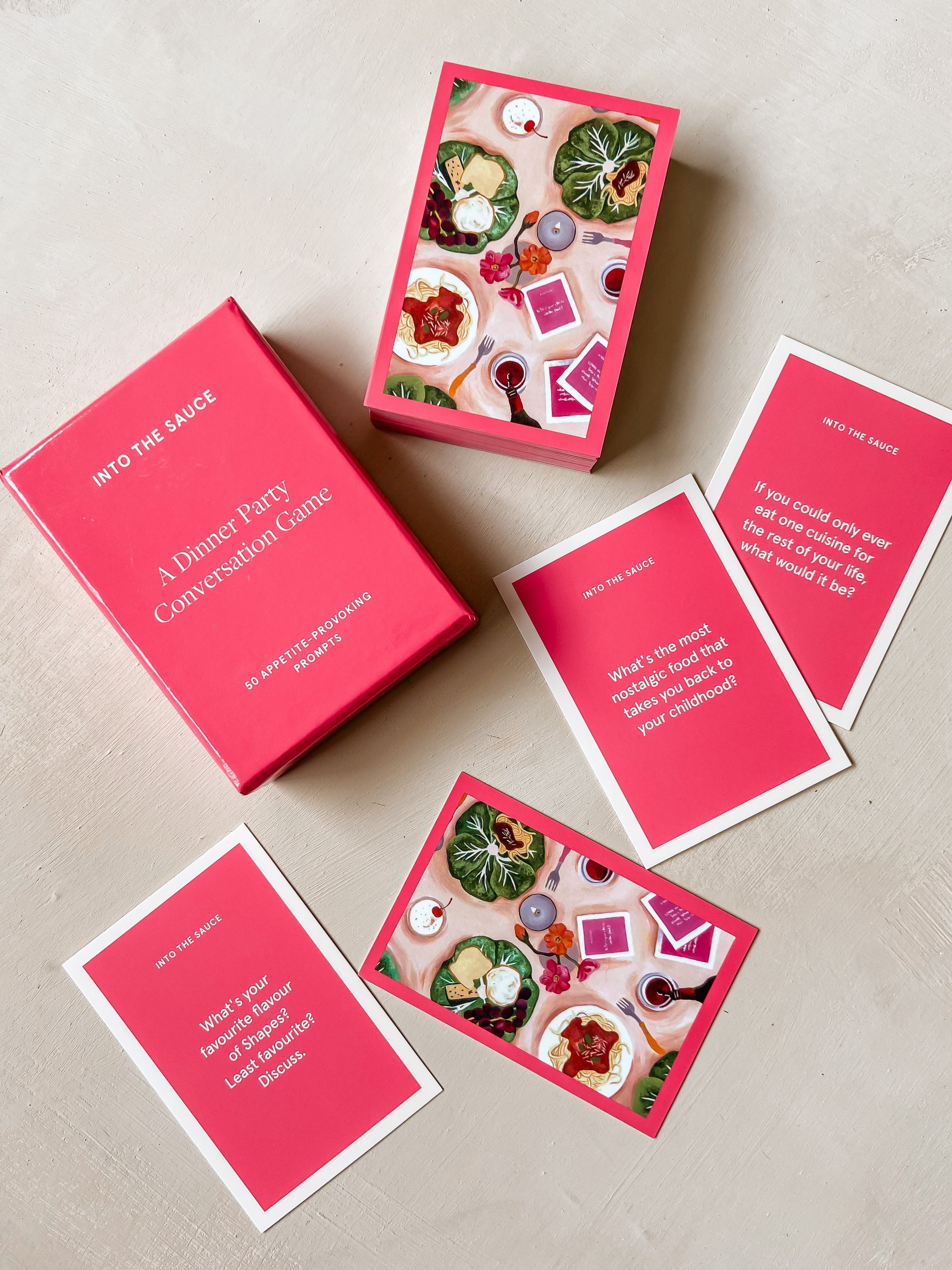 Into The Sauce A Dinner Party Conversation Game Stories to Gather